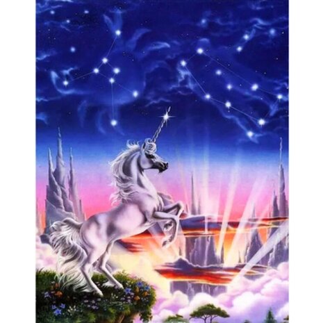 Diamond Painting Licorne 09 (taille et forme des pierres au choix)