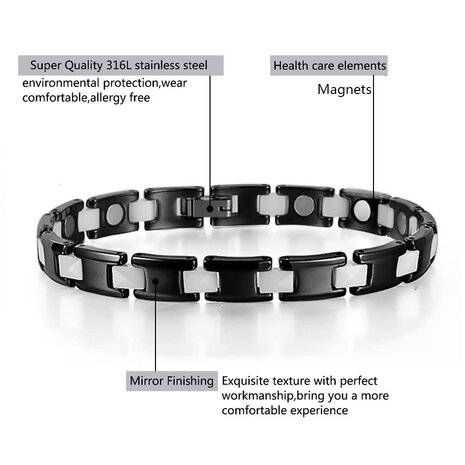 Bracelet Acier Magnétique (femme) Indy