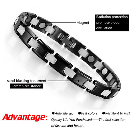 Bracelet Acier Magnétique (femme) Indy