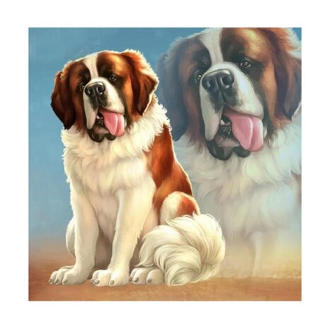 Diamond Painting Hond - Sint Bernard