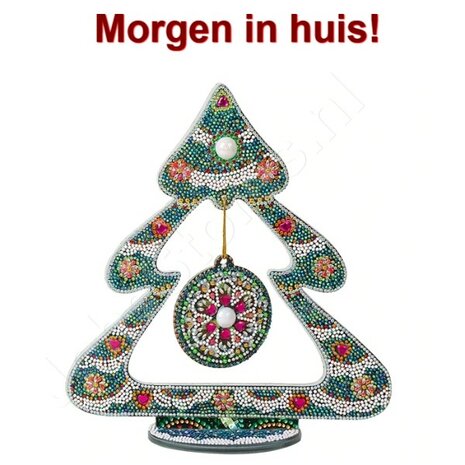 Diamond Painting Kerstboom op standaard 04