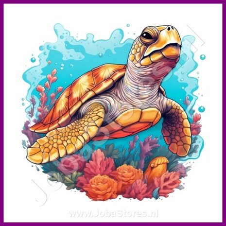 Diamond Painting Schattige Schildpad