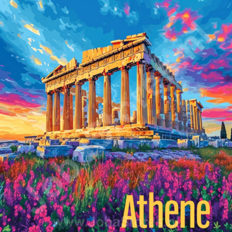 Diamond Painting Vakantie liefde - Athene