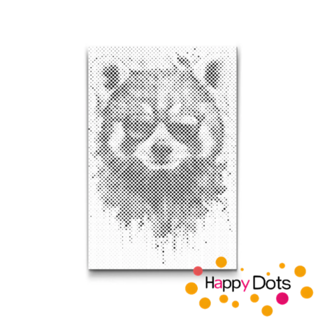 HappyDots DOT Painting Gekke dieren - Rode Panda