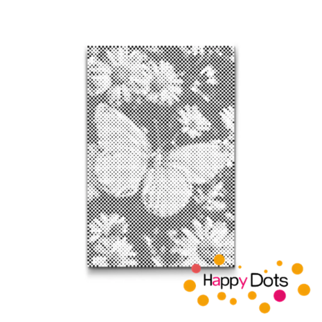 HappyDots DOT Painting Bloemen met Vlinders 09