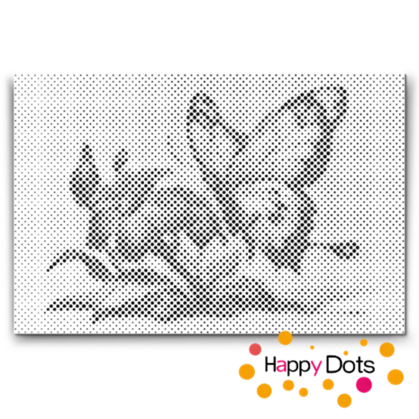 HappyDots DOT Painting Vlinders 07 - 40x60cm