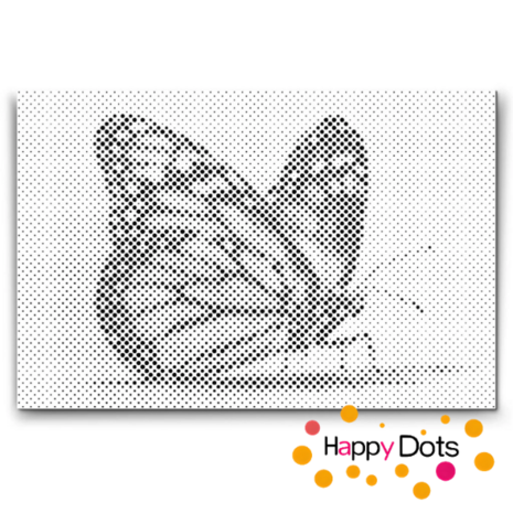 HappyDots DOT Painting Vlinders 09 - 20x30cm