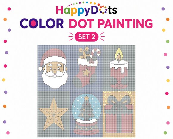 HappyDots Color DOT Kit de peinture No&euml;l A4