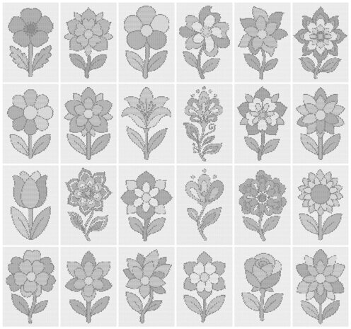 HappyDots DOT Painting Value Pack Fleurs (24 pi&egrave;ces)
