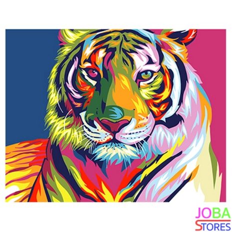 Diamond Painting Tigre coloré 30x40cm