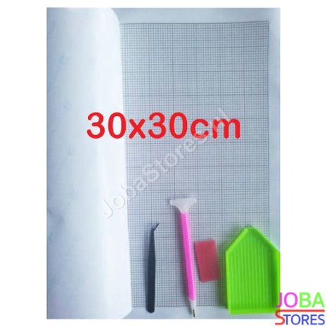 Diamond Painting Toile vierge + toolkit 30x30cm