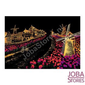 Dessin à gratter Large M (41x28cm)