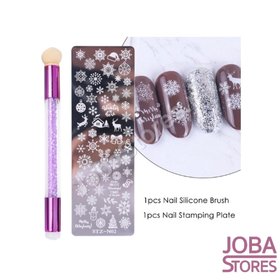 Set de tampons pour vernis à ongles Easy Stamp 02 (Noël)