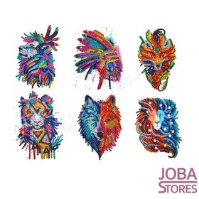 Diamond Painting Set d'autocollants 001 (6 pièces)