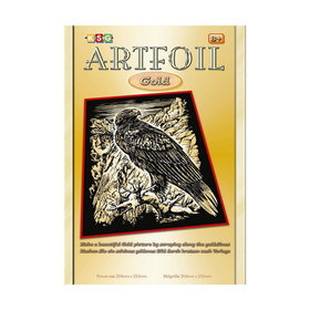 Kras Tekening Senior "Sequin Art" Adelaar Goud