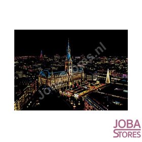 Dessin à gratter Grande "Ville colorée" de Hambourg (41x29cm)