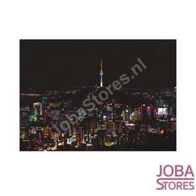 Dessin à gratter Grande "Ville colorée" de Séoul (41x29cm)