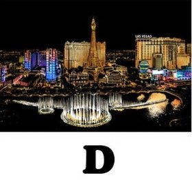 Kras Tekening Groot D (41x28cm)