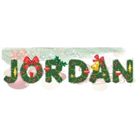 Custom Diamond Painting Lettres de Noël 003 (avec votre propre nom ou texte)