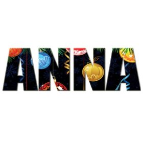 Custom Diamond Painting Lettres de Noël 014 (avec votre propre nom ou texte)