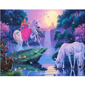Diamond Painting Licorne 07 (taille et forme des pierres au choix)