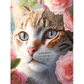 Diamond Painting Chats Mignons 07 (taille et forme des pierres au choix)
