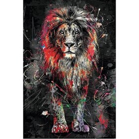 Diamond Painting Lion Graffiti 01 (taille et forme des pierres au choix)