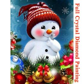 Crystal Diamond Painting Cute Snowman *Noël* (taille de votre choix)