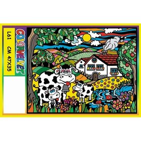 ColorVelvet Velvet coloriage grand n° L61 avec marqueurs (47x35cm)