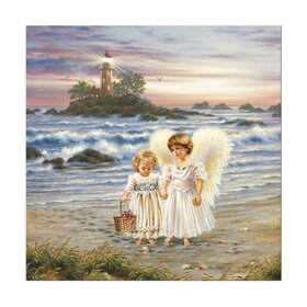Diamond Painting Petits Anges 02 (choisissez la taille et la forme des diamants)
