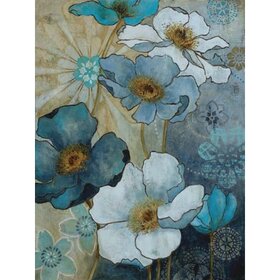 Diamond Painting Fleurs Bleues 01