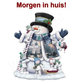 Diamant Peinture Bonhomme De Neige 40x50cm