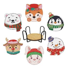 Diamond Painting Dessous de Verre 01 Noël (6 pièces)