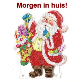 Diamond Painting Debout De Noël Lampe 05 (Père Noël)