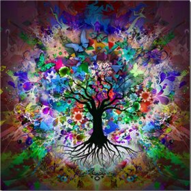 Diamond Painting Arbre Coloré 02