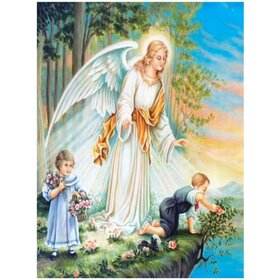 Diamond Painting Ange avec Enfants 07