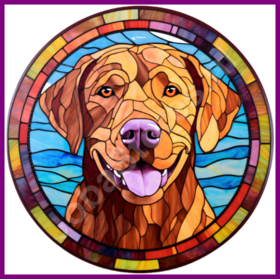 Diamond Painting Chien en vitrail - Chesapeake Bay Retriever 05