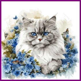 Diamond Painting Chat Persan 04