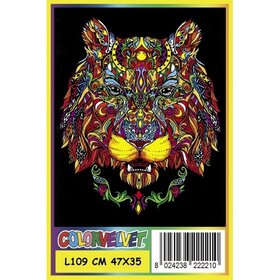 ColorVelvet Feuille à colorier en velours grand format n° L109 sans feutres (47x35 cm)