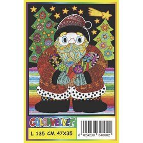 ColorVelvet Feuille à colorier en velours grand format n° L135 sans feutres (47x35 cm)