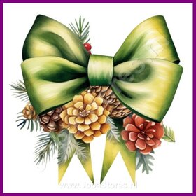 Diamond Painting Nœud de Noël 01