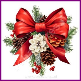 Diamond Painting Nœud de Noël 05