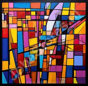 Diamond Painting Abstrait Coloré 04