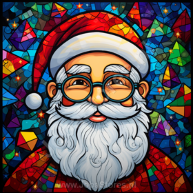 Diamond Painting Père Noël Coloré 02