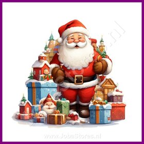 Diamond Painting Père Noël avec cadeaux 10