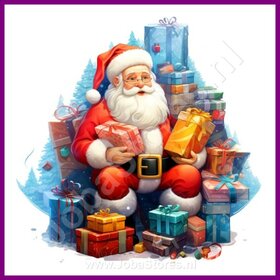 Diamond Painting Père Noël avec cadeaux 11