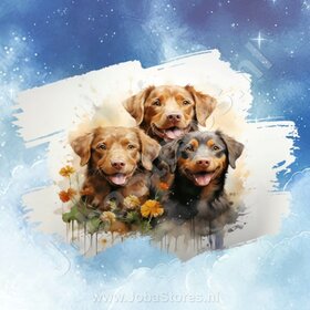 Diamond Painting Aquarelle Chien - Chesapeake Bay Retriever 01