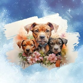 Diamond Painting Aquarelle Chien - Boxer 02