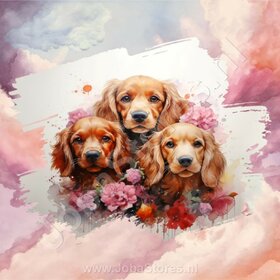 Diamond Painting Aquarelle Chien - Cocker Spaniel 01