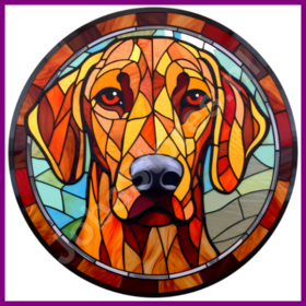 Diamond Painting Chien en Vitrail - Rhodesian Ridgeback 05